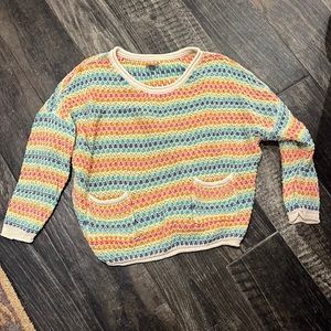 Used Aerie (S/P) Rainbow Knit Sweater